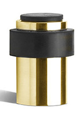 F540 - wall/floor-mounted door stop brass unlacquered