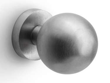 F788BV - fixed front door knob PVD satin nickel*