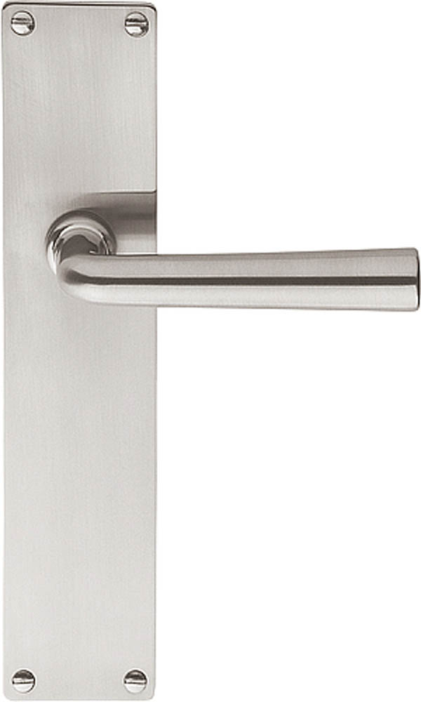 1925MPSFC - unsprung lever handle on blank plate satin nickel
