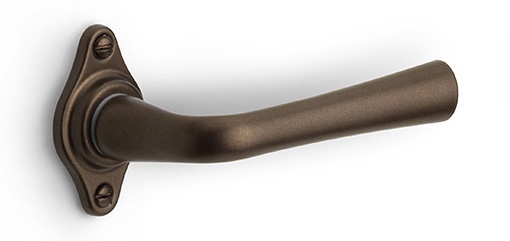 1948GRL - sprung lever handle on rose satin nickel