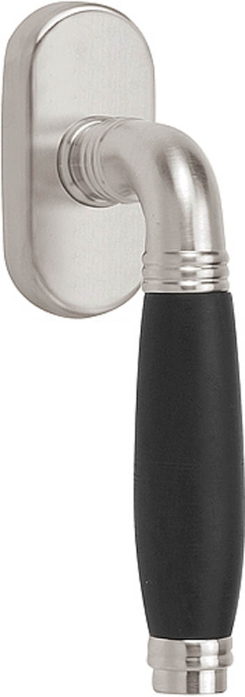 1934-DK-O - L TIMELESS 1934-DK-O non-locking tilt and turn window handle satin nickel/ebony wood left-turning