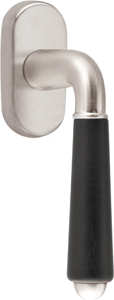 1952-DK-O - L TIMELESS 1952-DK-O non-locking tilt and turn window handle bright nickel/ebony wood left-turning