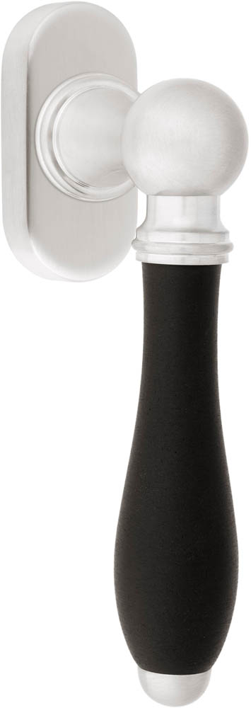 1915-DK-O - R TIMELESS 1815-DK-O non-locking tilt and turn window handle satin black/ebony wood right-turning