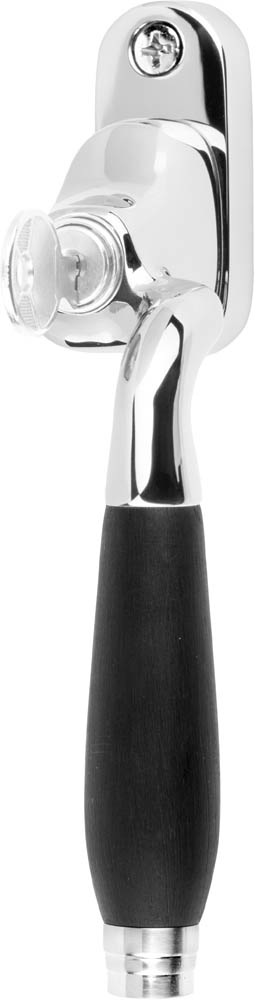 1934-DK-FA - R TIMELESS 1934-DK-FA locking offset tilt and turn window handle bright nickel/ebony wood right-turning