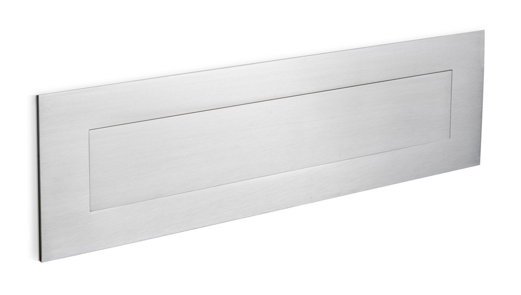 LSQ620 - letter plate satin stainless steel