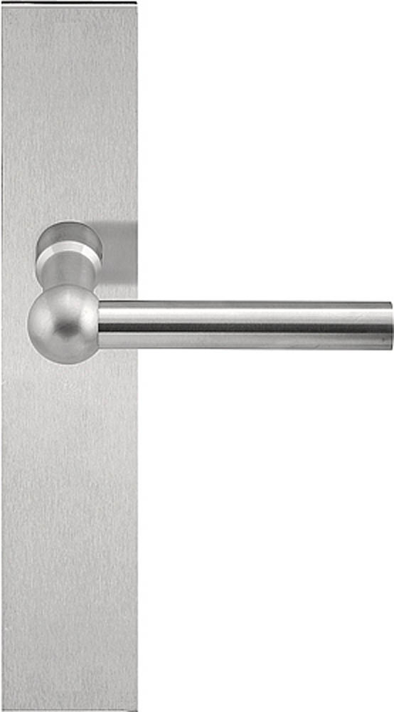 FVL110P236SFC - unsprung lever handle on blank plate satin stainless steel