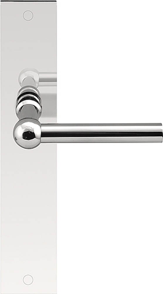 FVL110P236SFC - unsprung lever handle on blank plate polished stainless steel
