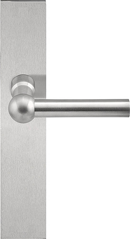 FVL125P236SFC - unsprung lever handle on blank plate satin stainless steel