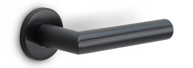 LB2-22 - sprung lever handle on rose EN1906 class 3 PVD gunmetal