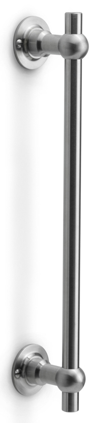 FV360 - IN FERROVIA FV360 NP+PS pull handle 300mm c.t.c. with concealed and bolt-through fixing satin stainless steel