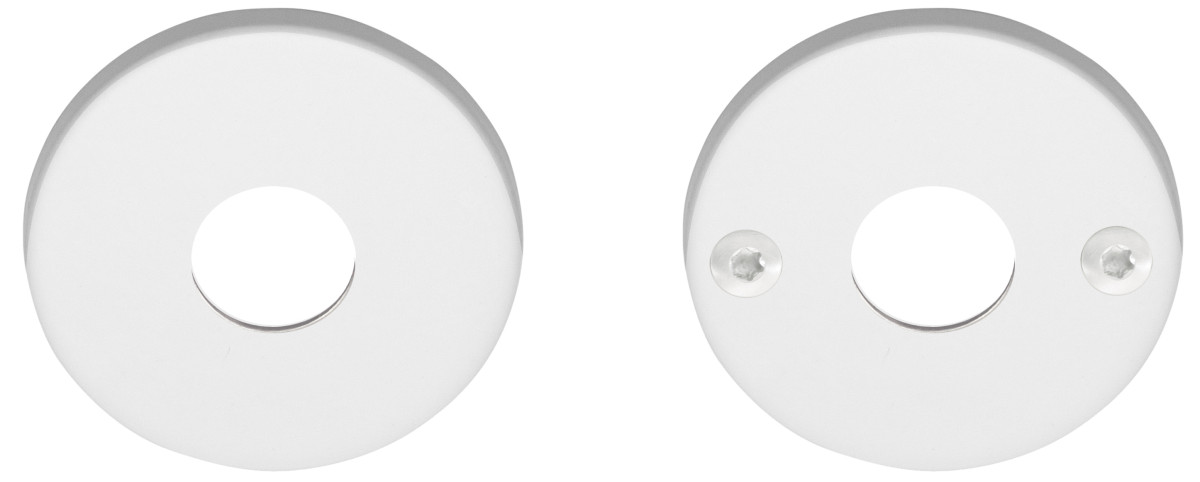 LBR50EN - sprung rose EN1906 class 4 for lever handle white*