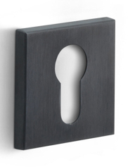 LSQBY50 - profile cylinder escutcheon PVD satin black