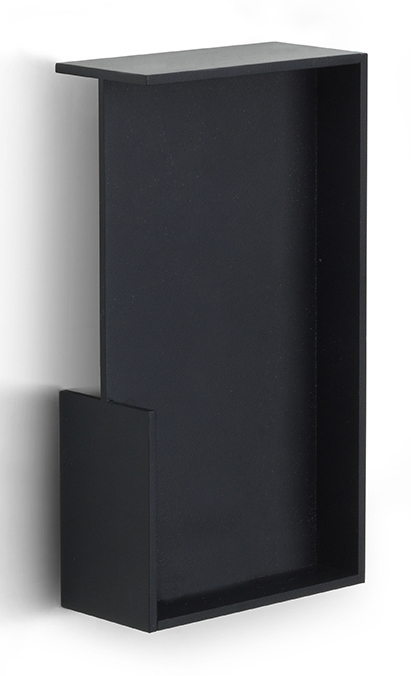 LSQ160/38 - flush pull for door thickness 38mm satin black