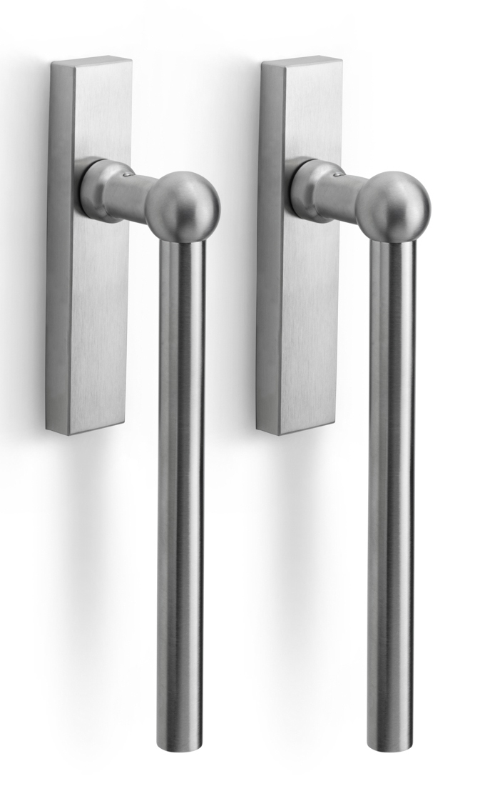 FV230PAY - set of lift-up sliding door handles with profile cylinder hole Y69 satin stainless steel