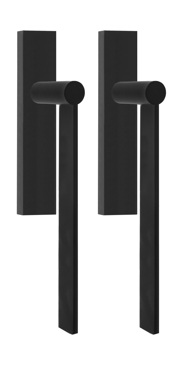 EG230PAY - set of lift-up sliding door handles profile cylinder hole Y69 satin black