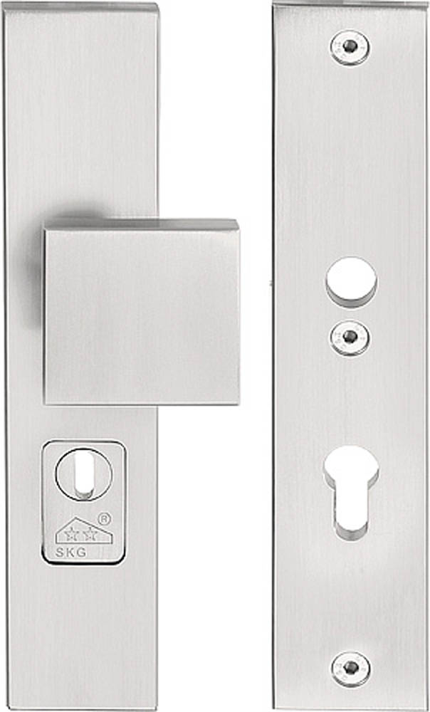 LSQ60-50KT - IN SQUARE LSQ60-50KT security plates with cylinder protection cover knob/handle* SKG*** PC72 satin stainless steel