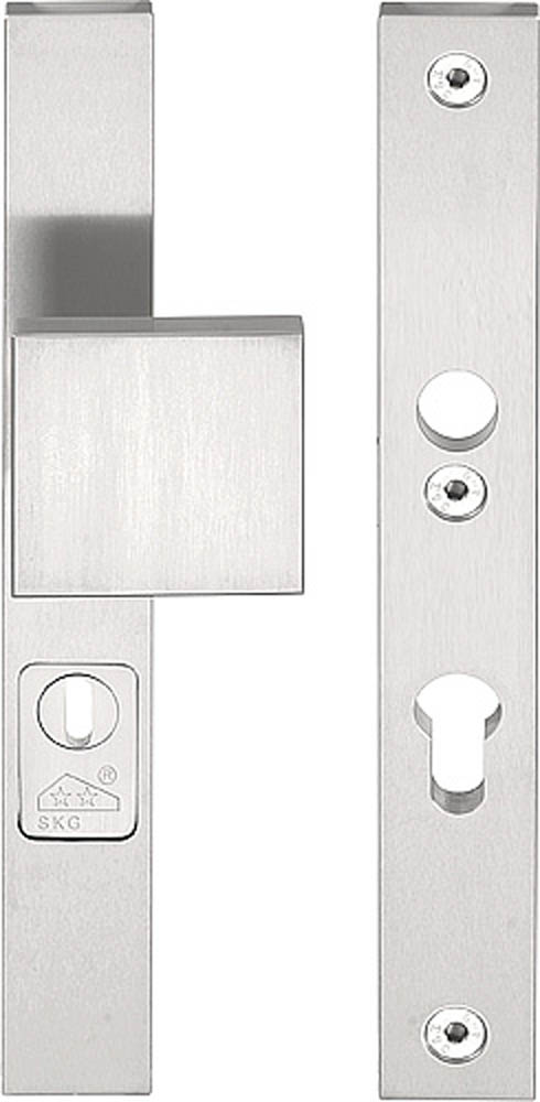 LSQ60-28KT - IN SQUARE LSQ60-28KT security plates with cylinder protection cover knob/handle* SKG*** PC92 satin stainless steel