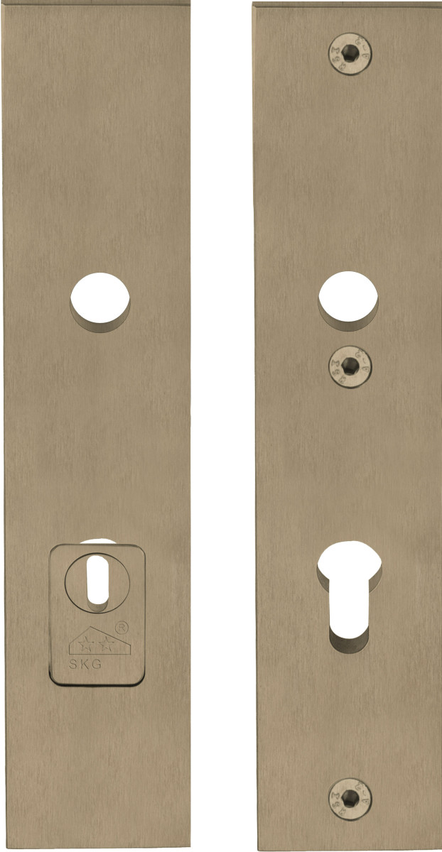 LSQSM-50KT - BL SQUARE LSQSM-50KT security plates with cylinder protection cover handle/handle* SKG*** Y72 PVD light bronze