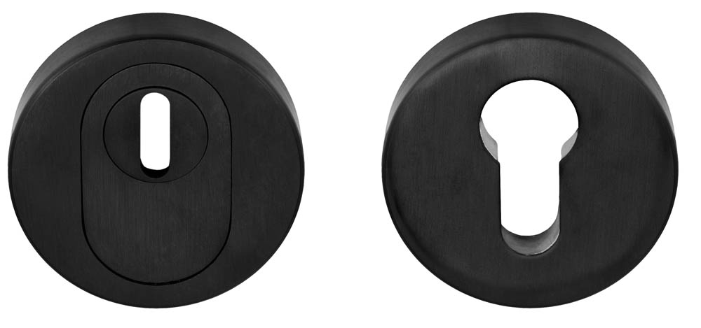 LBVEIL-KT - security escutcheons with cylinder protection cover SKG*** PVD satin black