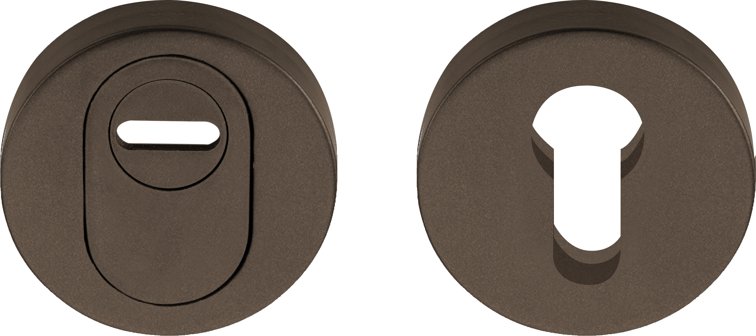 BVEIL-KT - security escutcheons with cylinder protection cover SKG*** bronze