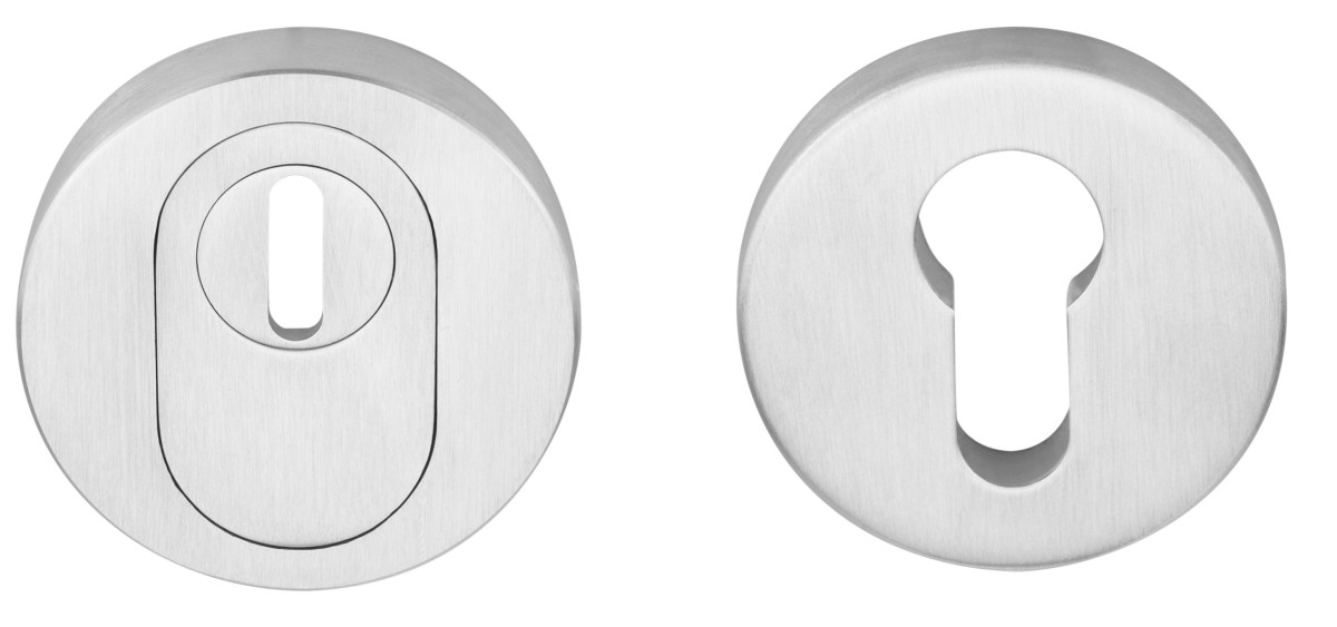 BVEIL-KT - security escutcheons with cylinder protection cover SKG*** PVD satin nickel