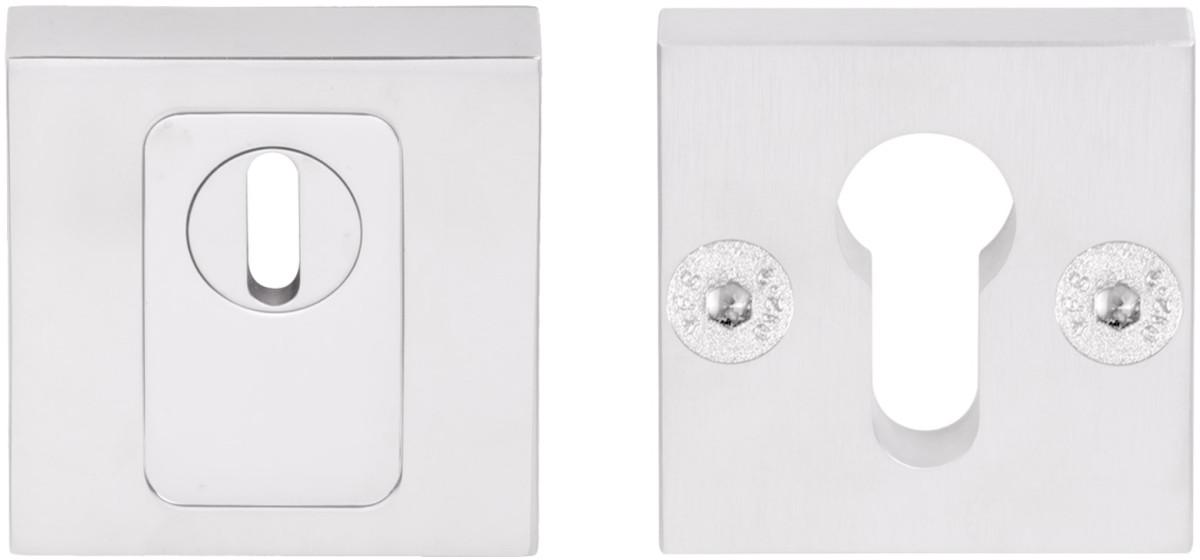LSQVEIL-KT - security escutcheons with cylinder protection cover SKG*** polished stainless steel