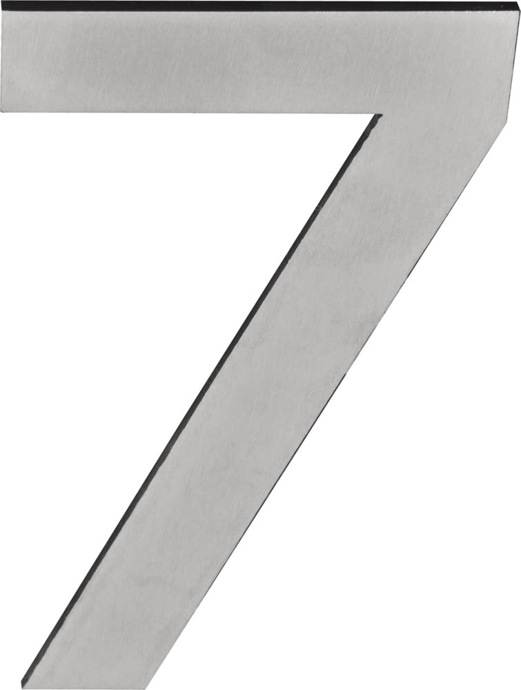 LSQHN150-7 - numeral satin stainless steel