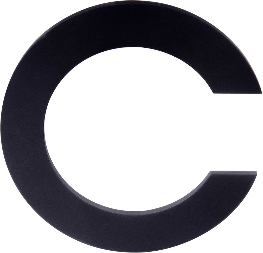 LSQHN150-c - letter satin black