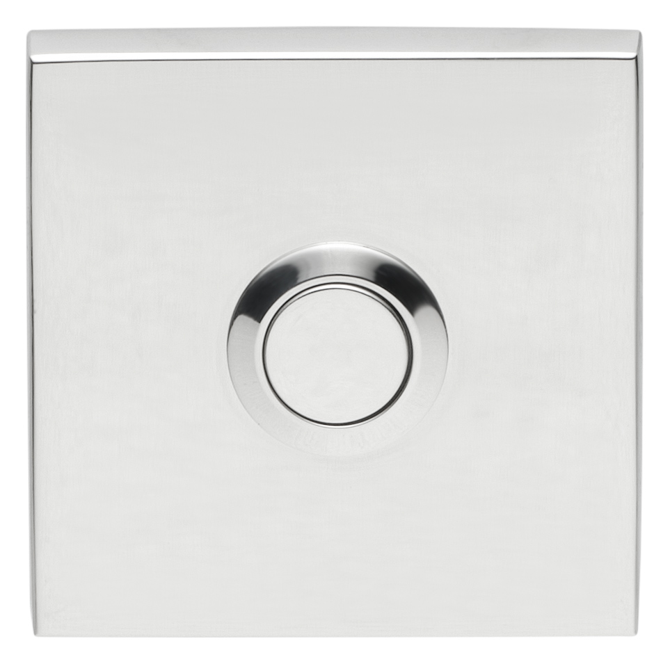 LSQ50 - bell push polished stainless steel