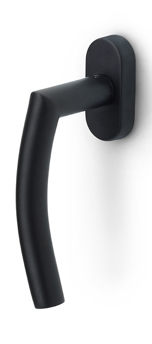 LB4-DK-O - R BASICS LB4-DK-O non-locking tilt and turn window handle satin black right-turning