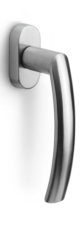LB14-DK-O - L BASICS LB14-DK-O non-locking tilt and turn window handle satin stainless steel left-turning