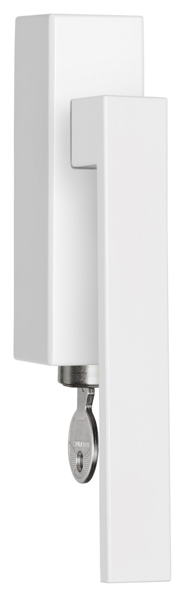 LSQ2CB-DKLOCK - locking tilt and turn window handle with short neck white L/R