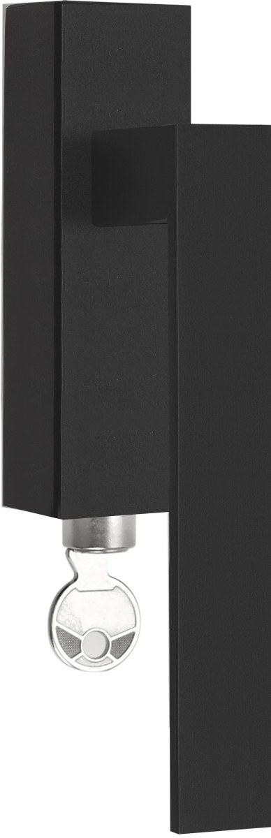 LSQ2-DKLOCK - R SQUARE LSQ2-DKLOCK locking tilt and turn window handle satin black right-turning