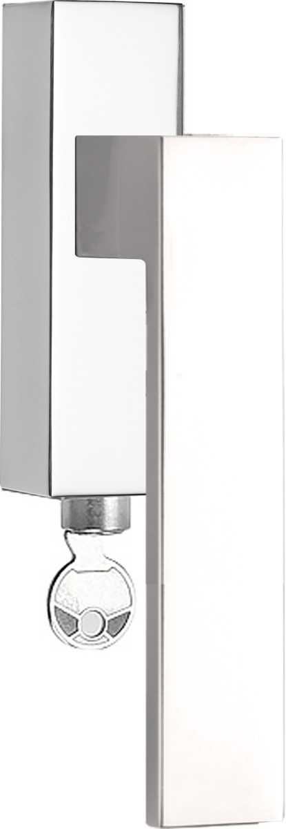 LSQ4-DKLOCK - L SQUARE LSQ4-DKLOCK locking tilt and turn window handle polished stainless steel left-turning