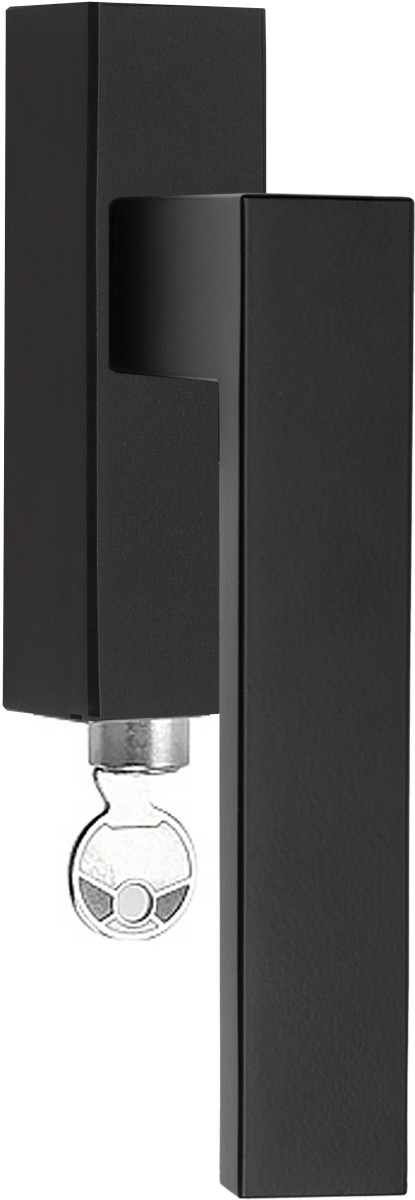LSQ4-DKLOCK - L SQUARE LSQ4-DKLOCK locking tilt and turn window handle satin black left-turning