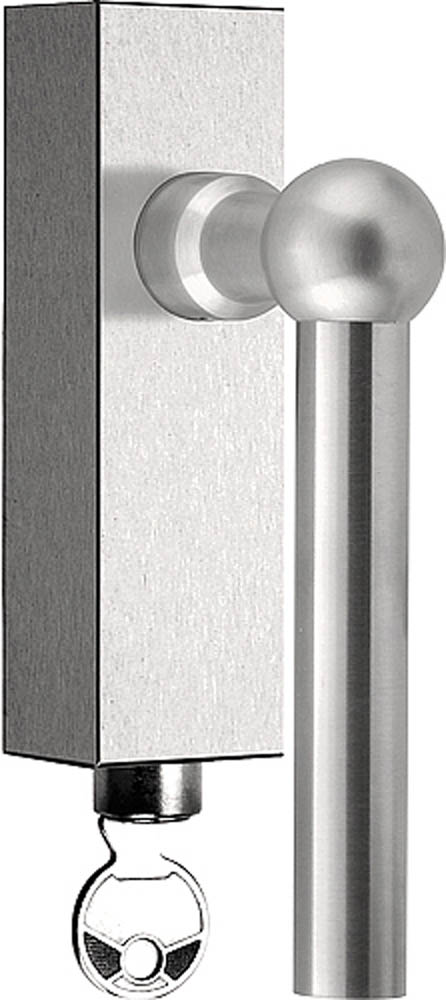 FVL100-DKLOCK - locking tilt and turn window handle polished stainless steel