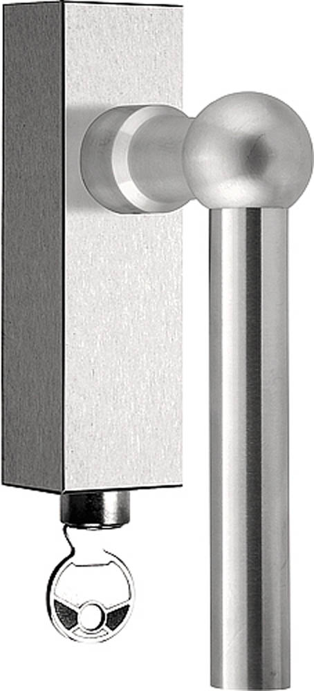 FVL110-DKLOCK - locking tilt and turn window handle polished stainless steel