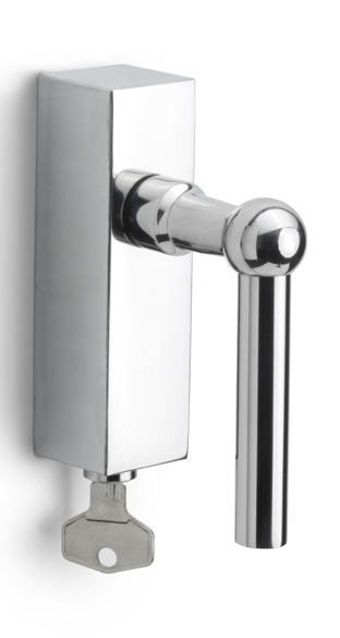 FVL85-DKLOCK - locking tilt and turn window handle polished stainless steel