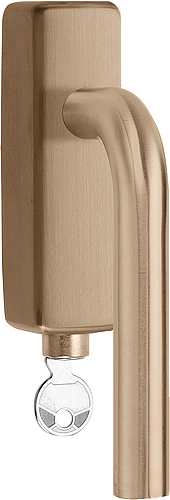 LB3-DKLOCK-O - locking tilt and turn window handle PVD light bronze