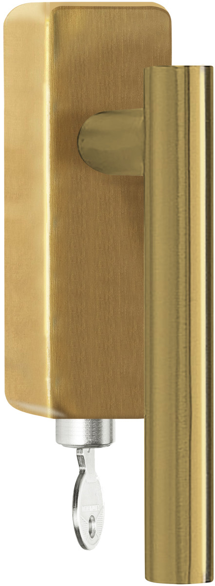 LB7-DKLOCK-O - locking tilt and turn window handle PVD satin gold