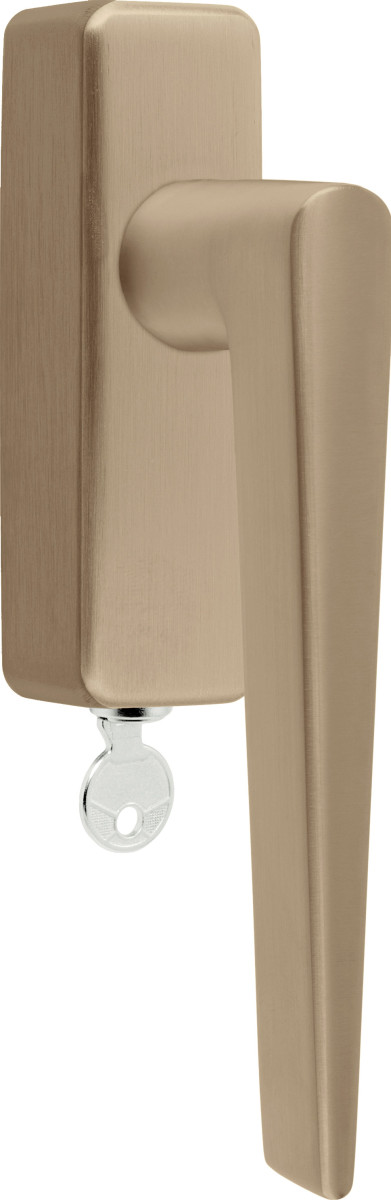 LB21H-DKLOCK-O - locking tilt and turn window handle PVD light bronze