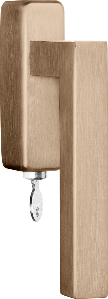 BSQ1-DKLOCK-O - locking tilt and turn window handle PVD light bronze