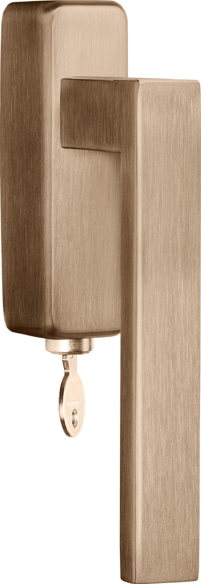 BSQ2-DKLOCK-O - locking tilt and turn window handle PVD light bronze