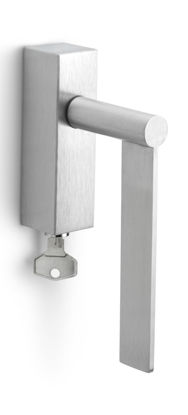 EG-DKLOCK - L EDGY EG-DKLOCK locking tilt and turn window handle satin stainless steel left-turning