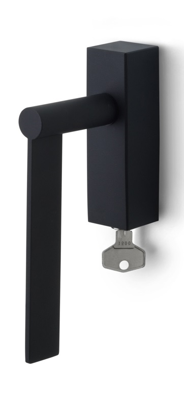 EG-DKLOCK - R EDGY EG-DKLOCK locking tilt and turn window handle satin black right-turning