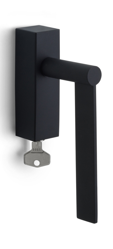 EG-DKLOCK - L EDGY EG-DKLOCK locking tilt and turn window handle satin black left-turning