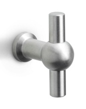 FV195 - solid cabinet knob  satin stainless steel