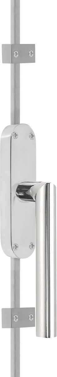 KO-LB2 - L BASICS KO-LB2 espagnolette bolt polished stainless steel left-turning