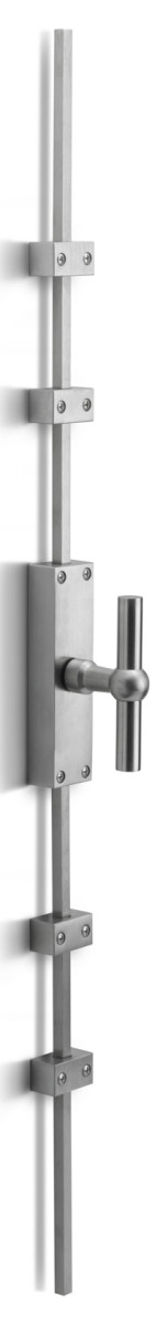 K-FVT100 - L FERROVIA K-FVT100 espagnolette bolt satin stainless steel left-turning