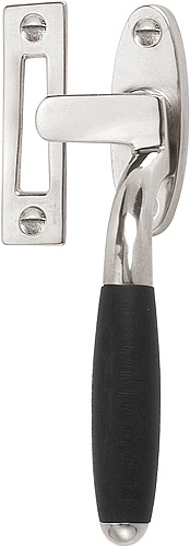 RB-1932 - L TIMELESS RB-1932 casement fastener brass unlacquered/ebony wood (for outward opening windows) left-turning